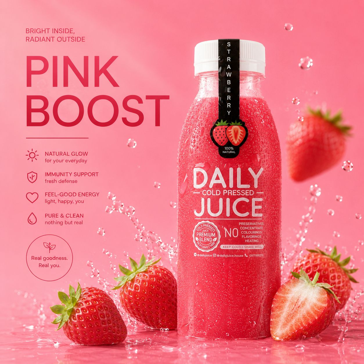 Pink Boost สตรอว์เบอร์รี่